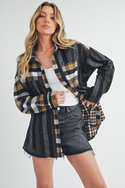 Lena Plaid Flannel Shirt | Shirts Daverri Fashions