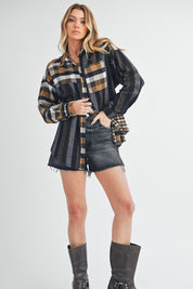 Lena Plaid Flannel Shirt | Shirts Daverri Fashions