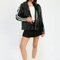 OVERSIZED MOTO PU JACKET - DAVERRI FASHIONS