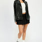 OVERSIZED MOTO PU JACKET - DAVERRI FASHIONS