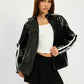 OVERSIZED MOTO PU JACKET - DAVERRI FASHIONS