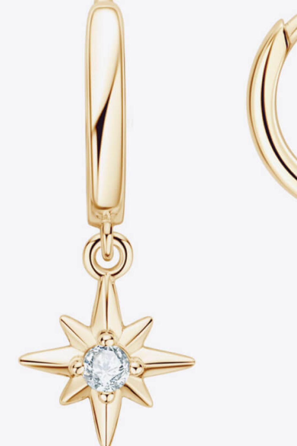 Moissanite Star Drop Earrings | Earrings Daverri Fashions