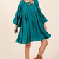 Mittoshop Frill Tie Neck Bell Sleeve Dress - DAVERRI FASHIONS