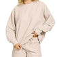 Zenana Ribbed Round Neck Pullover and Shorts Set - DAVERRI FASHIONS