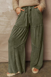 Tiered Wide Leg Pants | Pants Daverri Fashions