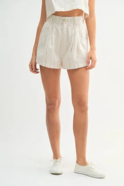 MABLE Square Neck Crop Top and Shorts Set | Outfit Sets Daverri Fashions