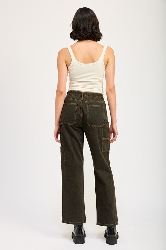 Mid Rise Front Pocket Jeans Bottoms