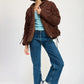 RUCHED PUFF JACKET - DAVERRI FASHIONS