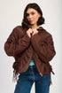 RUCHED PUFF JACKET - DAVERRI FASHIONS