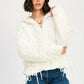 RUCHED PUFF JACKET - DAVERRI FASHIONS