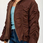 RUCHED PUFF JACKET - DAVERRI FASHIONS