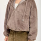 FUZZY HOODED JACKET - DAVERRI FASHIONS