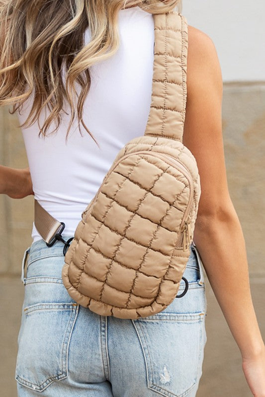 Quilted Crossbody Sling Bag Handbags