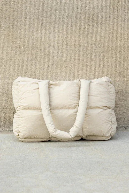 Daphne Puffer Tote - DAVERRI FASHIONS