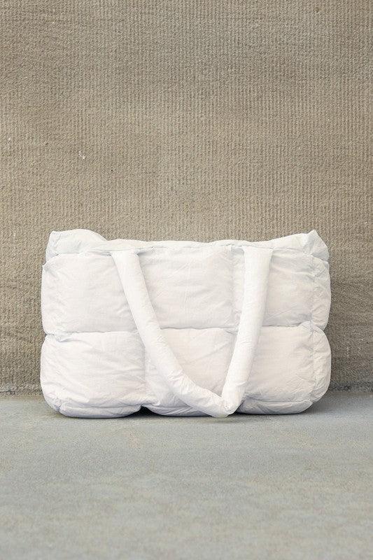 Daphne Puffer Tote - DAVERRI FASHIONS