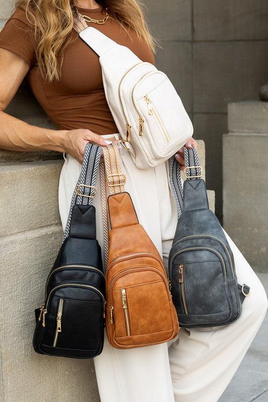 Genevive Sling Crossbody - DAVERRI FASHIONS