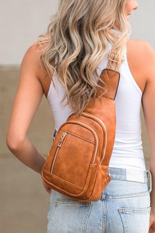 Genevive Sling Crossbody - DAVERRI FASHIONS