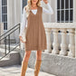 Lovelet Cable Knit V-Neck Mini Sweater Overall Dress - DAVERRI FASHIONS