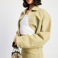 OVERSIZED DENIM JACKET LIGHT SAND DENIM