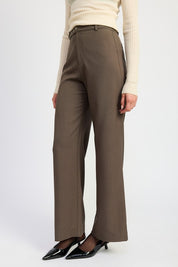 TROUSER PANTS WTIH ADJUSTABLE WAIST BAND BUCKLE | Pants Daverri Fashions