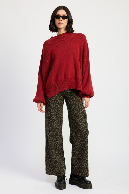 MID RISE WIDE LEG CARGO PANTS | Cargo Pants Daverri Fashions