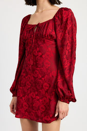 LONG SLEEVE LACE MINI DRESS | Dresses Daverri Fashions
