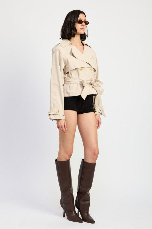 Emory Park Short Trench Style Jacket