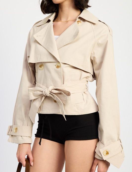 Emory Park Short Trench Style Jacket