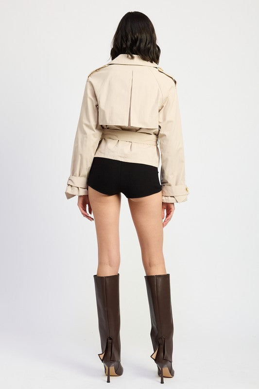 Emory Park Short Trench Style Jacket