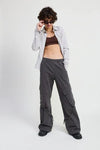 CARGO PANTS WITH POCKET DETAIL - DAVERRI FASHIONS