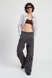 CARGO PANTS WITH POCKET DETAIL | Daverri Fashions