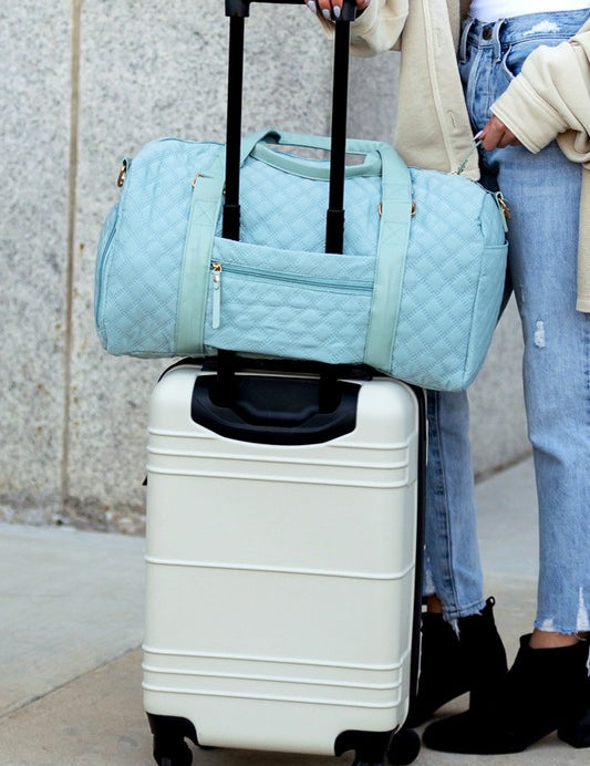 Quilted Weekend Travel Bag French Blue OneSize