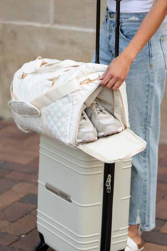 Quilted Weekend Travel Bag