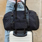 Quilted Weekend Travel Bag Black OneSize
