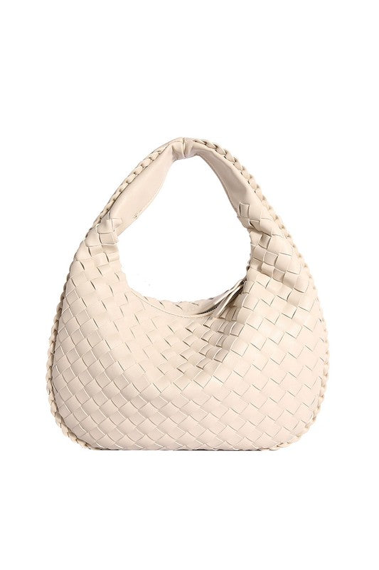 Butter Soft Vegan Leather Woven Handbag Handbags