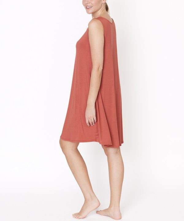 Bamboo Daytime Hepburn Dress Midi Dresses