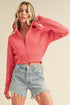 Aemi + Co Cropped Hooded Jacket CORAL Jackets