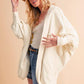 Janely Hooded Oversized Cardigan WHITE S Cardigans