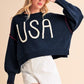 Aemi+Co Cropped USA Sweater Size S Sweaters