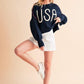 Aemi+Co Cropped USA Sweater Size S Sweaters