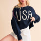 Aemi+Co Cropped USA Sweater Size S Sweaters