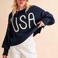 Aemi+Co Cropped USA Sweater Size S Sweaters