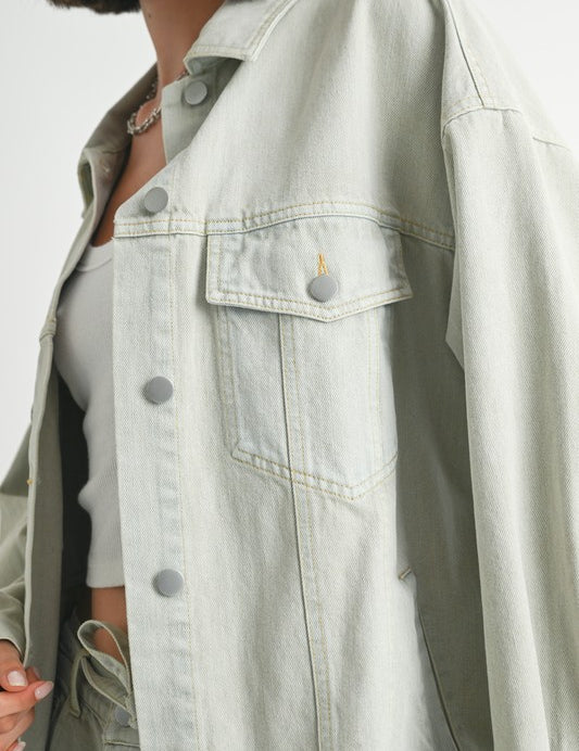 Emory Park Oversized Denim Jacket Jackets