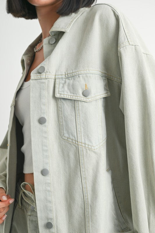 Emory Park Oversized Denim Jacket Jackets