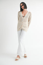 Emory Park Button Up Crochet Cardigan Tops