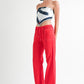 LINEN BOW TIE PANTS