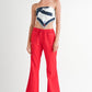 LINEN BOW TIE PANTS