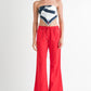 LINEN BOW TIE PANTS