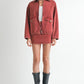 LONG SLEEVE COLLARED DENIM JACKET