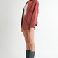 LONG SLEEVE COLLARED DENIM JACKET